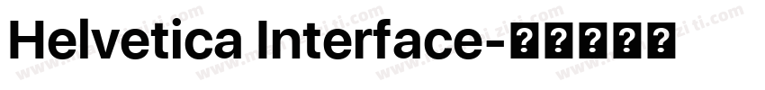 Helvetica Interface字体转换
